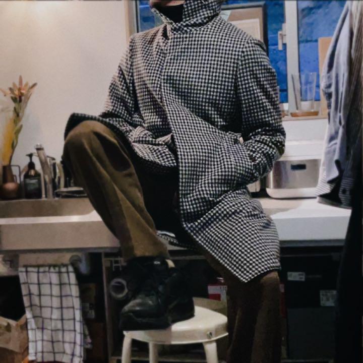 United arrows ユナイテッドアローズ ステンカラー コート チェック
