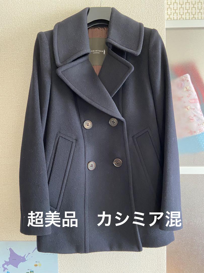 マッキントッシュ　ウールカシミア Pコート　　ネイビー