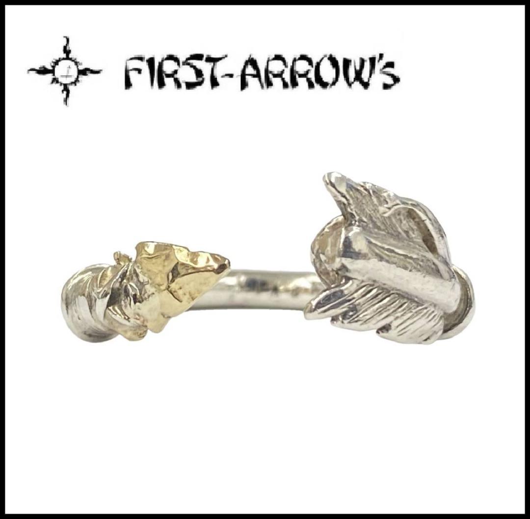 FIRST ARROW'S R-064 K18 シルバー 矢尻 リング 12号