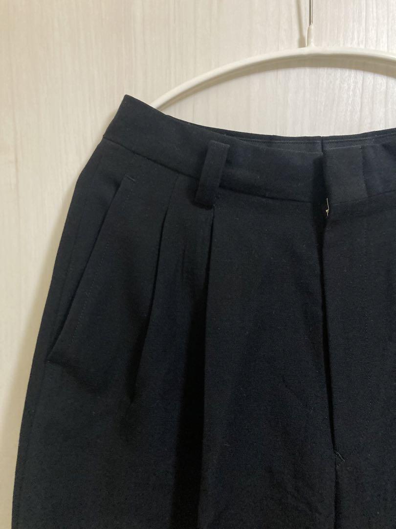 comme des garcons ウール スラックス ブラック