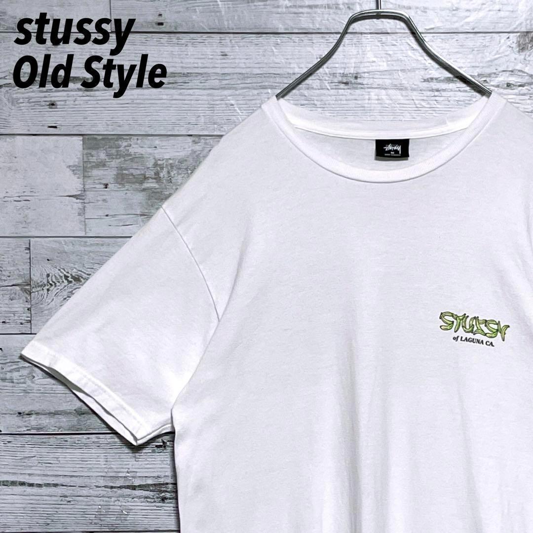 《大人気》stussy☆ステューシー☆M☆サイコトロピクス☆バックプリント☆白