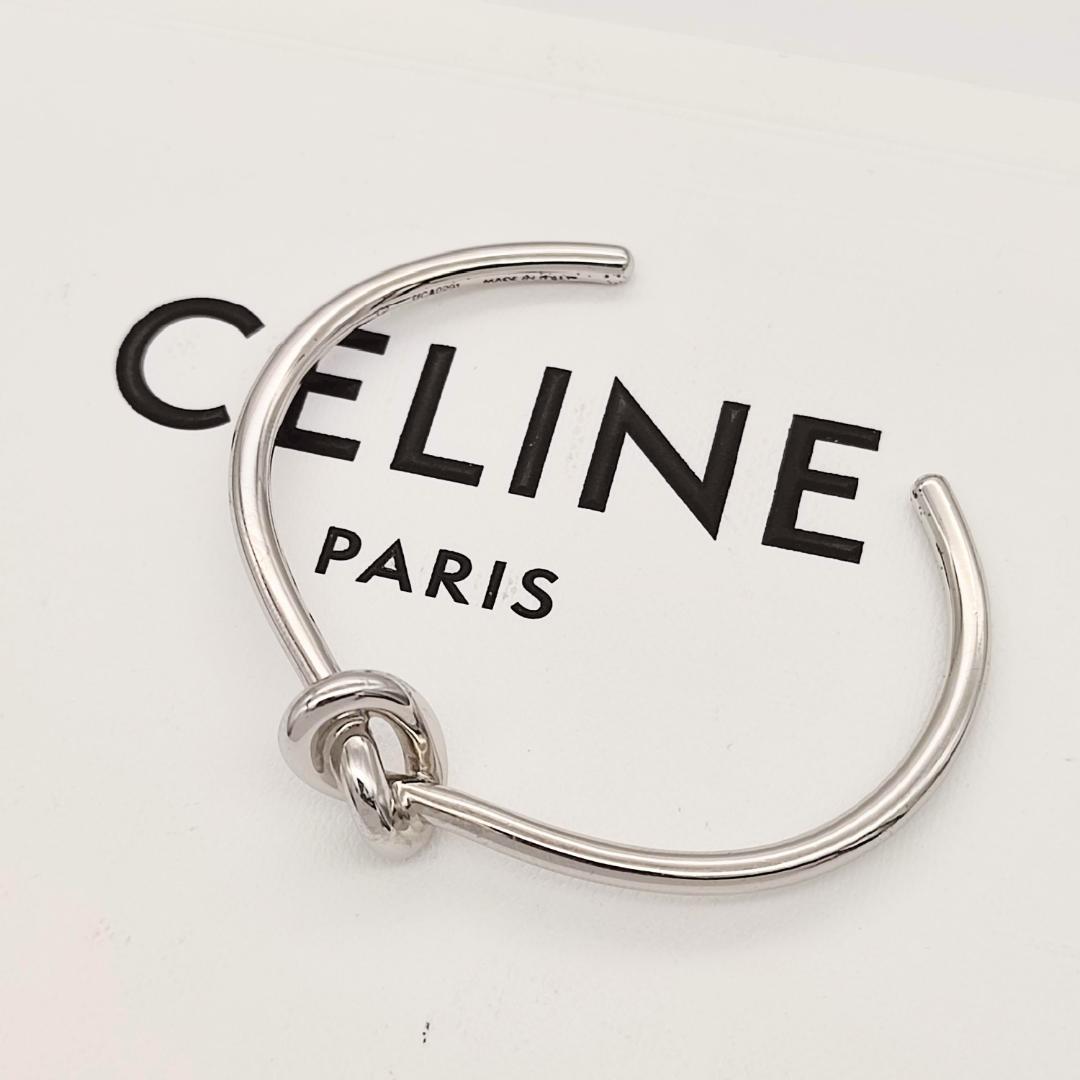 【美品】CELINE セリーヌ ノットバングル C2 シルバー