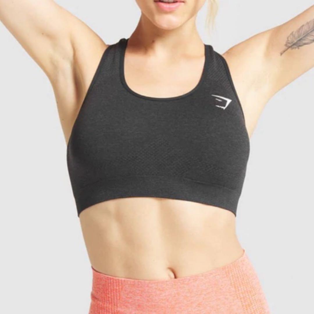 GYMSHARK black sports bra ①-17