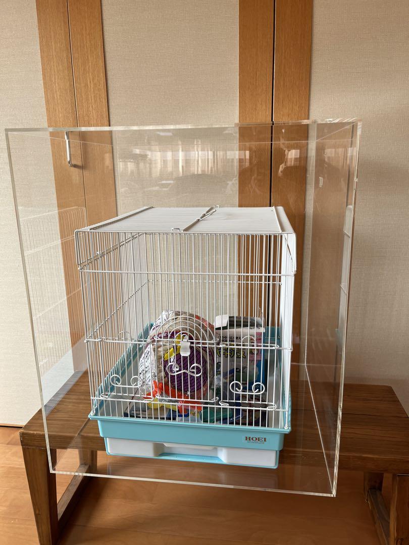 鳥かご　アクリルゲージ　アクリルカバー　アクリルボックス
