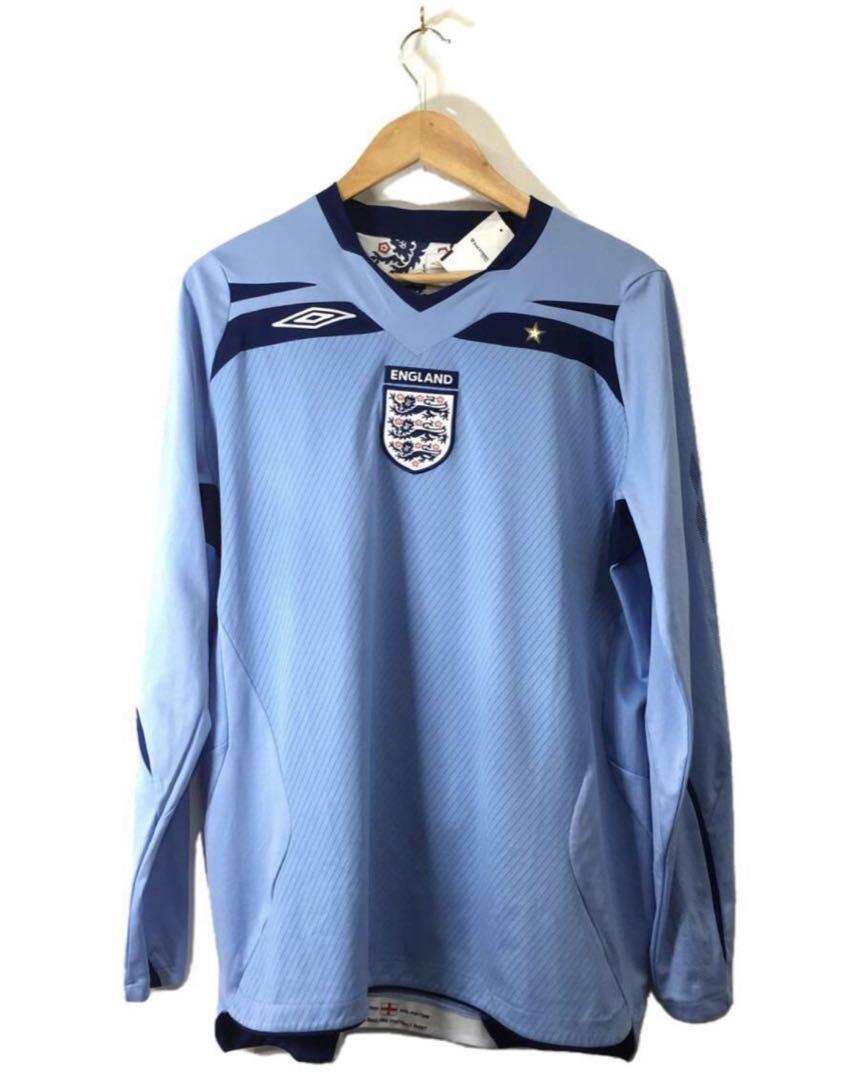 UMBRO◆XL/ポリエステル/BLU/イングランド代表/アウェイ/L/S