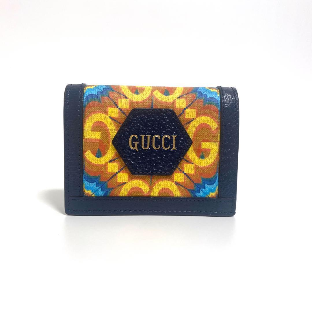 希少未使用品 グッチ 100周年記念 ミニウォレット 財布 オフザグリッド