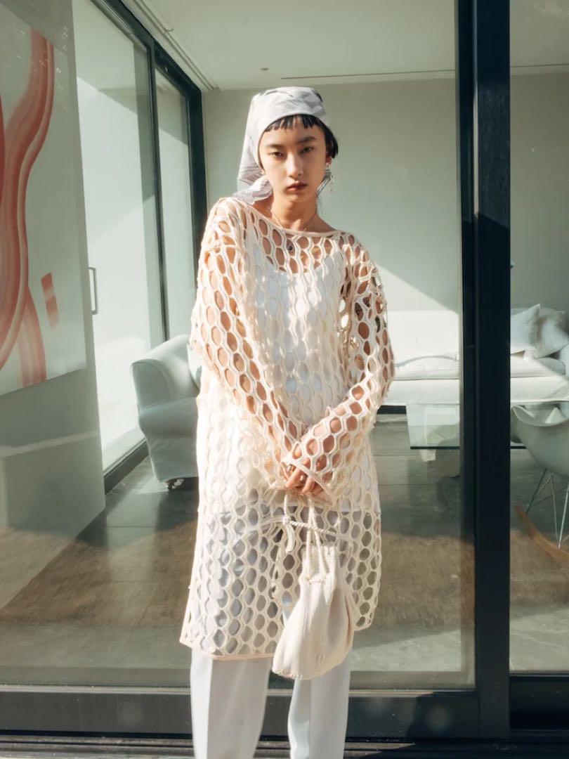 マルテMarte Rippling Wave Mesh Top