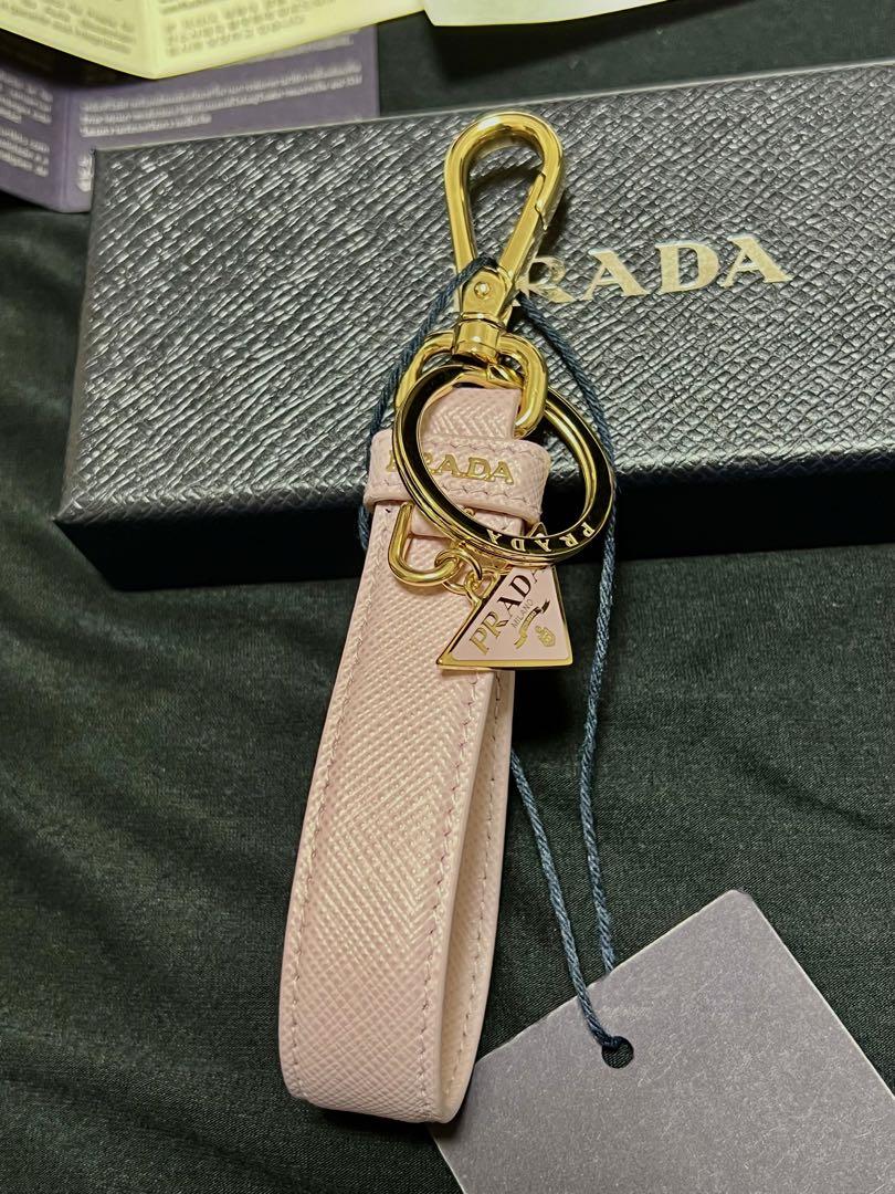 プラダ　PRADA キーリング　サフィアーノ　ピンク