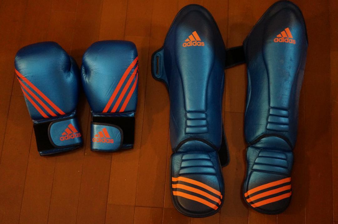 【中古】adidas グローブ レガース 希少 ボクシング キック MMA
