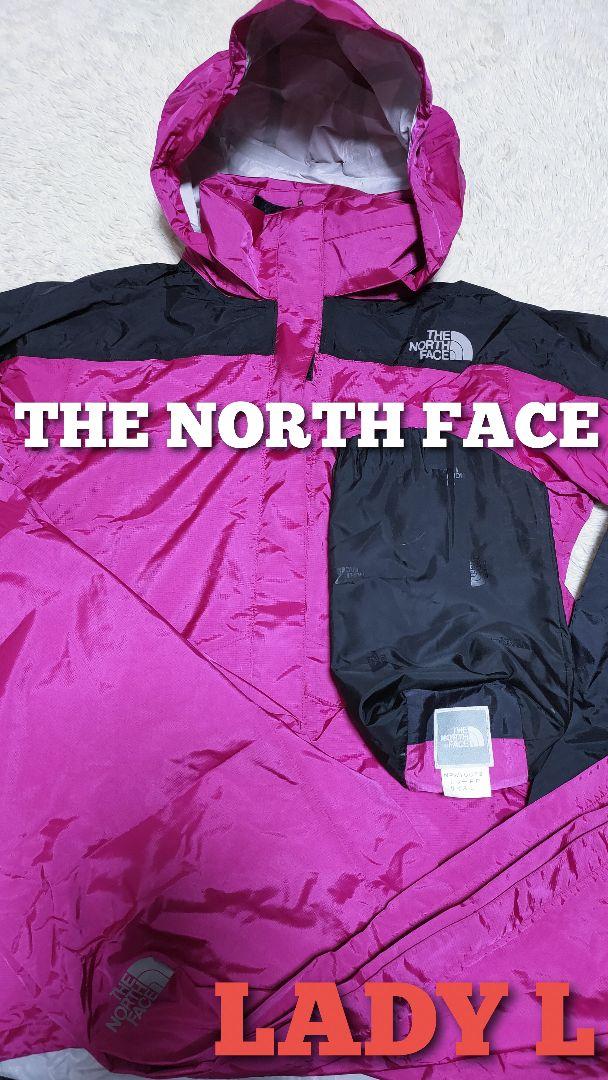 ノースフェイス レインウェア 上下 セットアップ レディースL 防水 登山