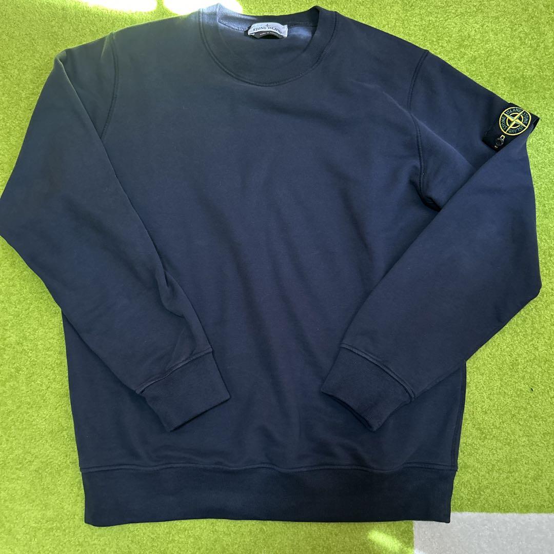 stone island スウェット　ネイビー