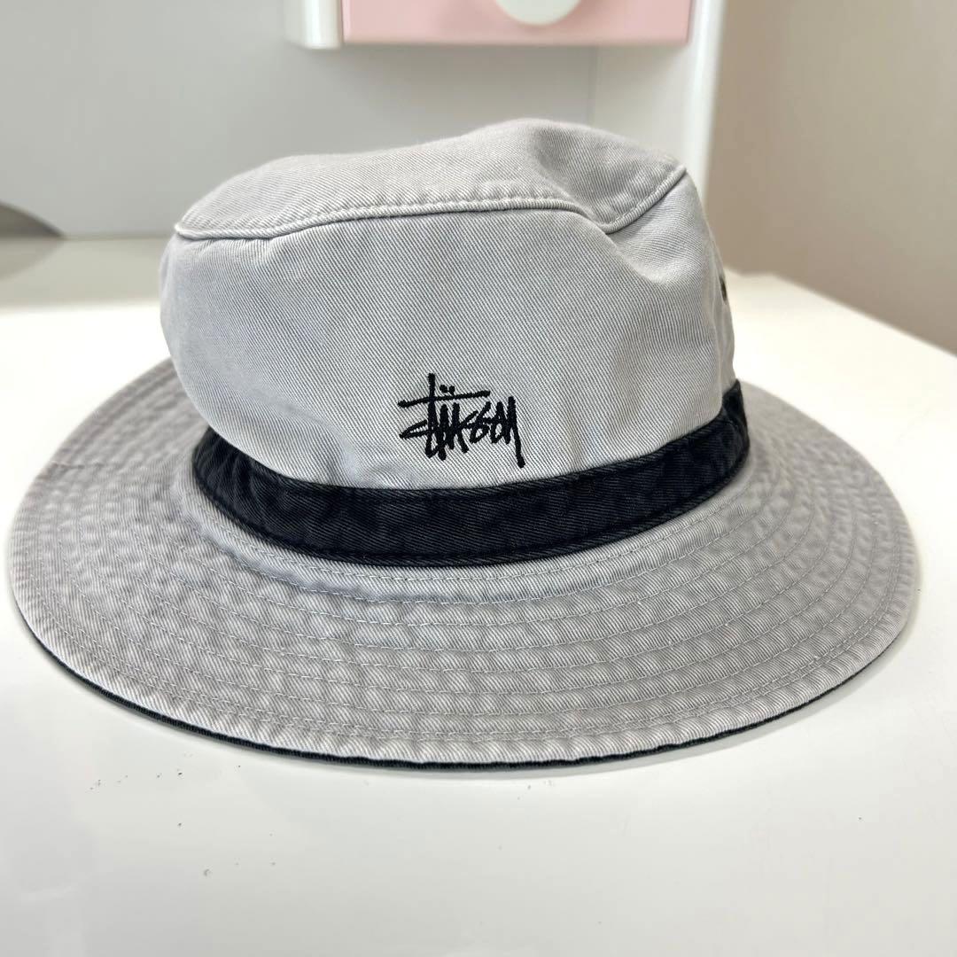 【希少】90s オールドステューシー stussy バケハ グレー