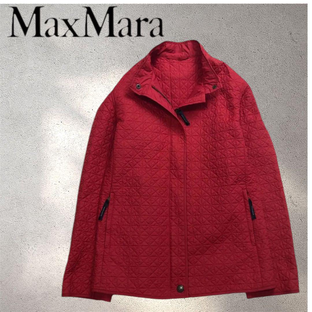 美品　MaxMaraライトキルトダウンジャケット　ブルゾン　38