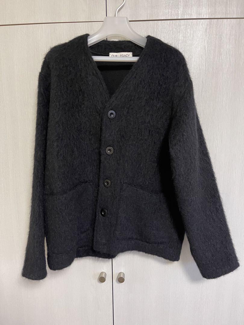 カーディガン 44size OUR LEGACY CARDIGAN BLACK MOHAIR