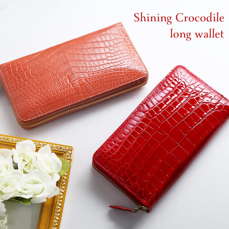 楽天市場】シャイニング クロコダイル 本物 クロコ 財布 レディース 楽天市場】シャイニング クロコダイル 本物 クロコ 財布 レディース